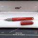 Newest Copy Mont Blanc M Red Rollerball Pen Silver Clip (4)_th.jpg